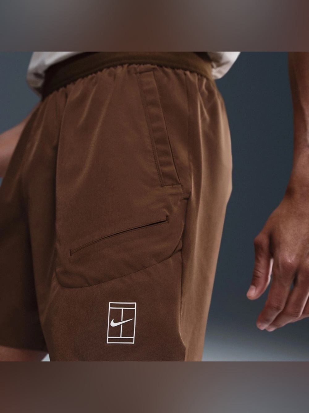 Nike Court Advantage Dri-FIT Tennis 6” Shorts Brown FZ6913 259 Men’s Medium NEW